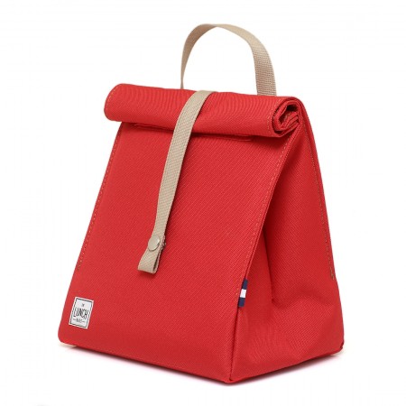Red with Beige Strap